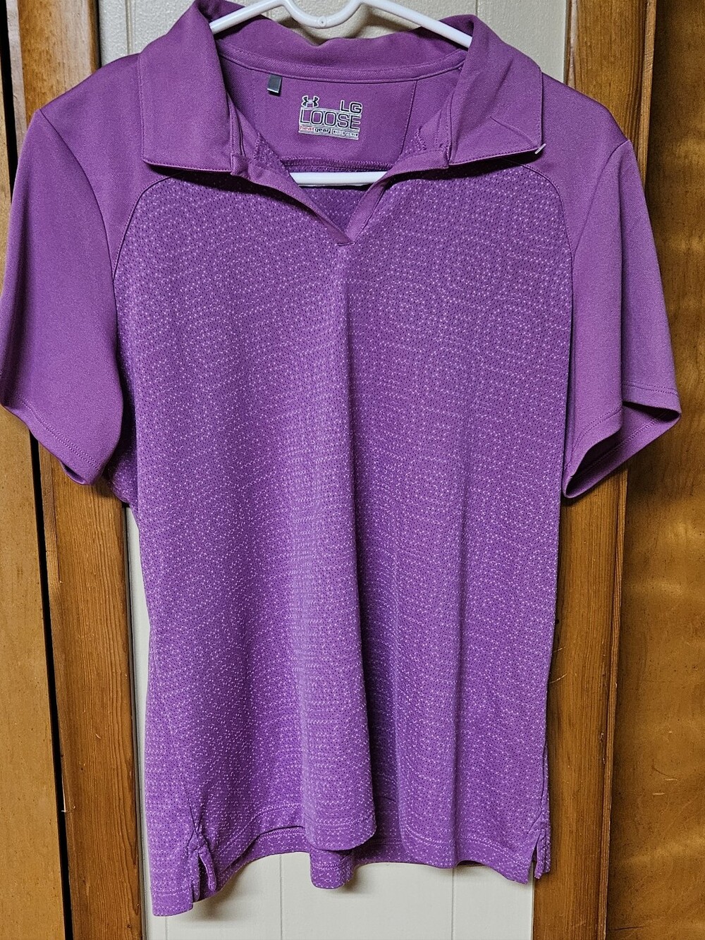 LG Under Armour Golf Purple Performance Polo Shirt